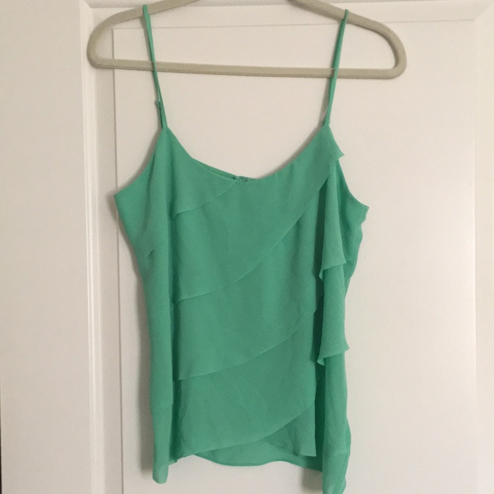 Women’s naked zebra teal tank top, size M.